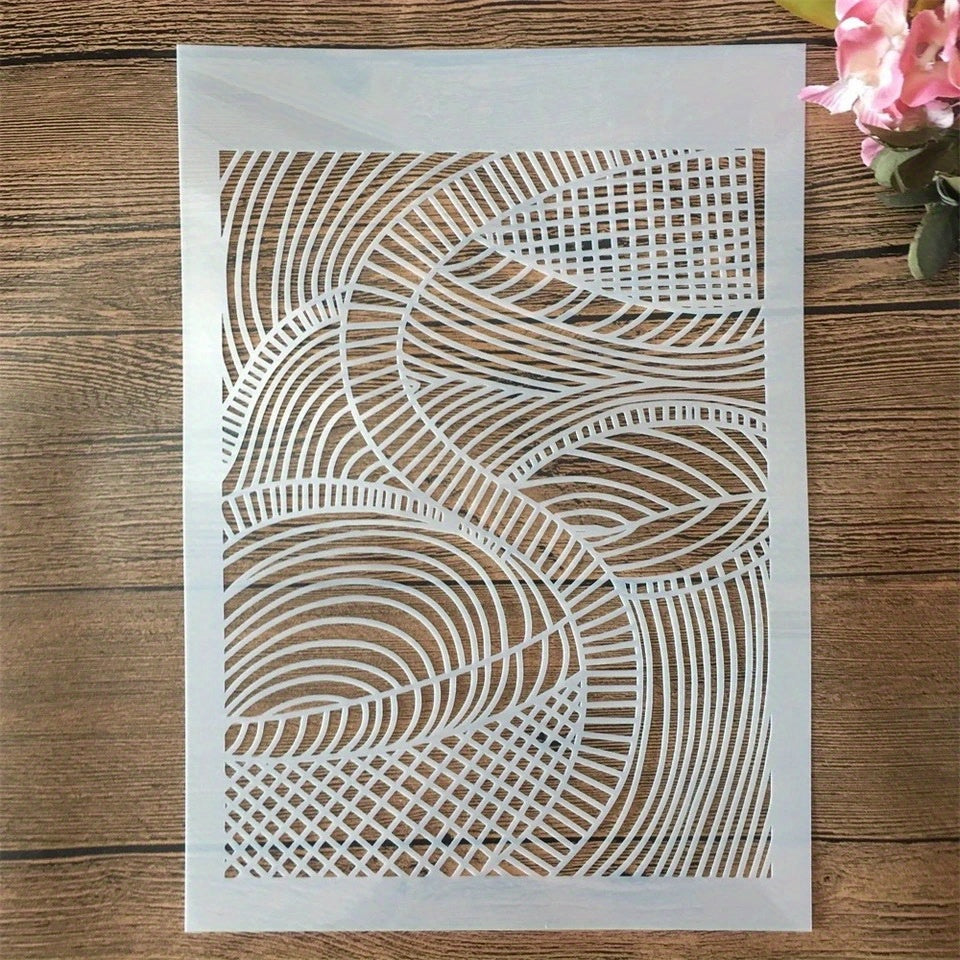 1pc Striped DIY Painting Template
