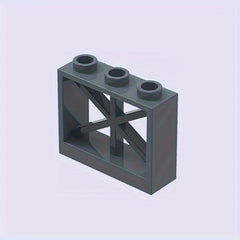 9pcs Building Block Fence Wall Set for DIY Animal Scene Play
