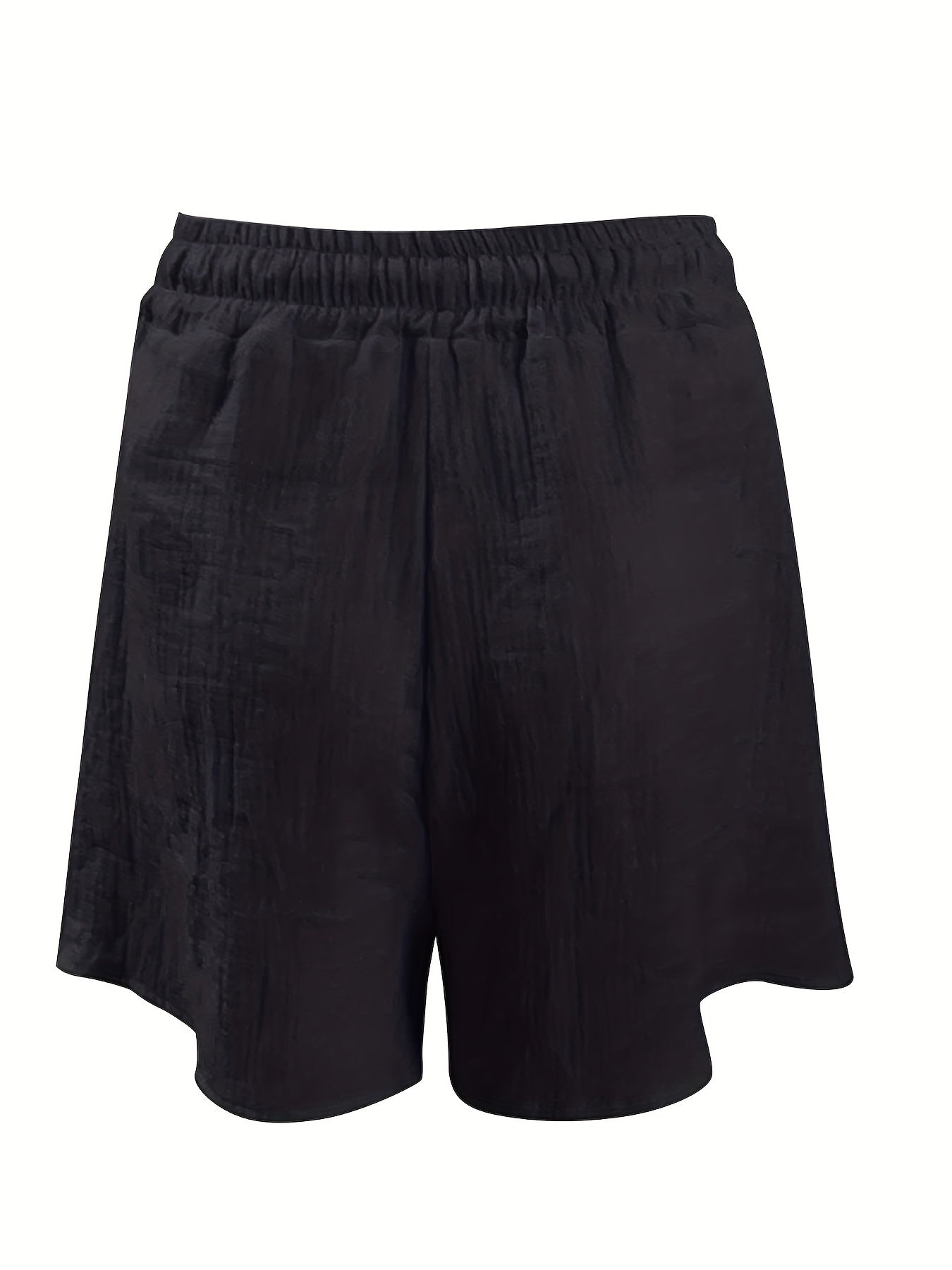 Solid Drawstring Shorts for Women