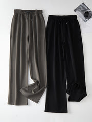 2pcs Elastic Drawstring Sweatpants Women's Activewear