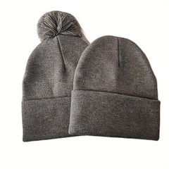 2 Pack Knitted Hat Men's Outdoor Casual Warm Beanie