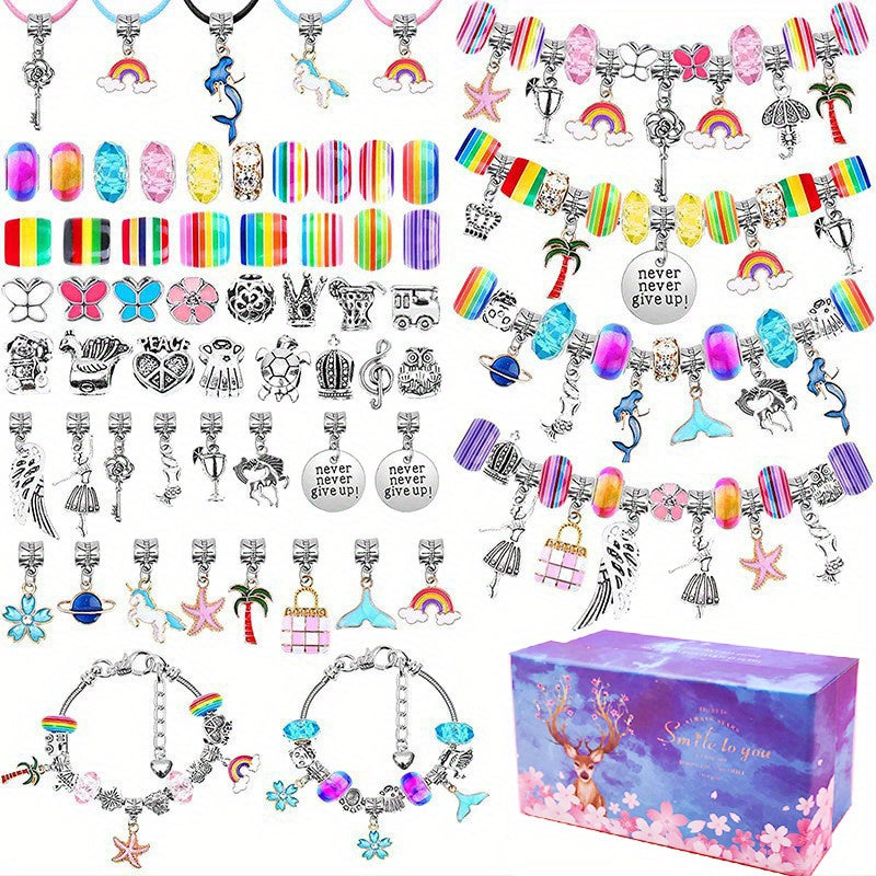 112pcs Bracelet Making Kit DIY Craft Set for Girls Jewelry Gift