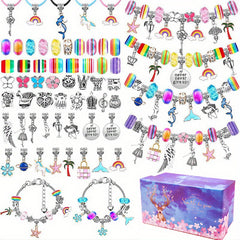 112pcs Bracelet Making Kit DIY Craft Set for Girls Jewelry Gift