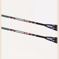 WEING Carbon Fiber Badminton Racket Set 2 Rackets Adult Training