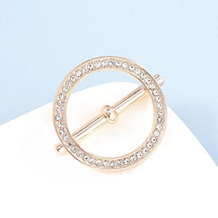 Rhinestone Snap Button Clothes Corner Knotted Button Buckle Pins