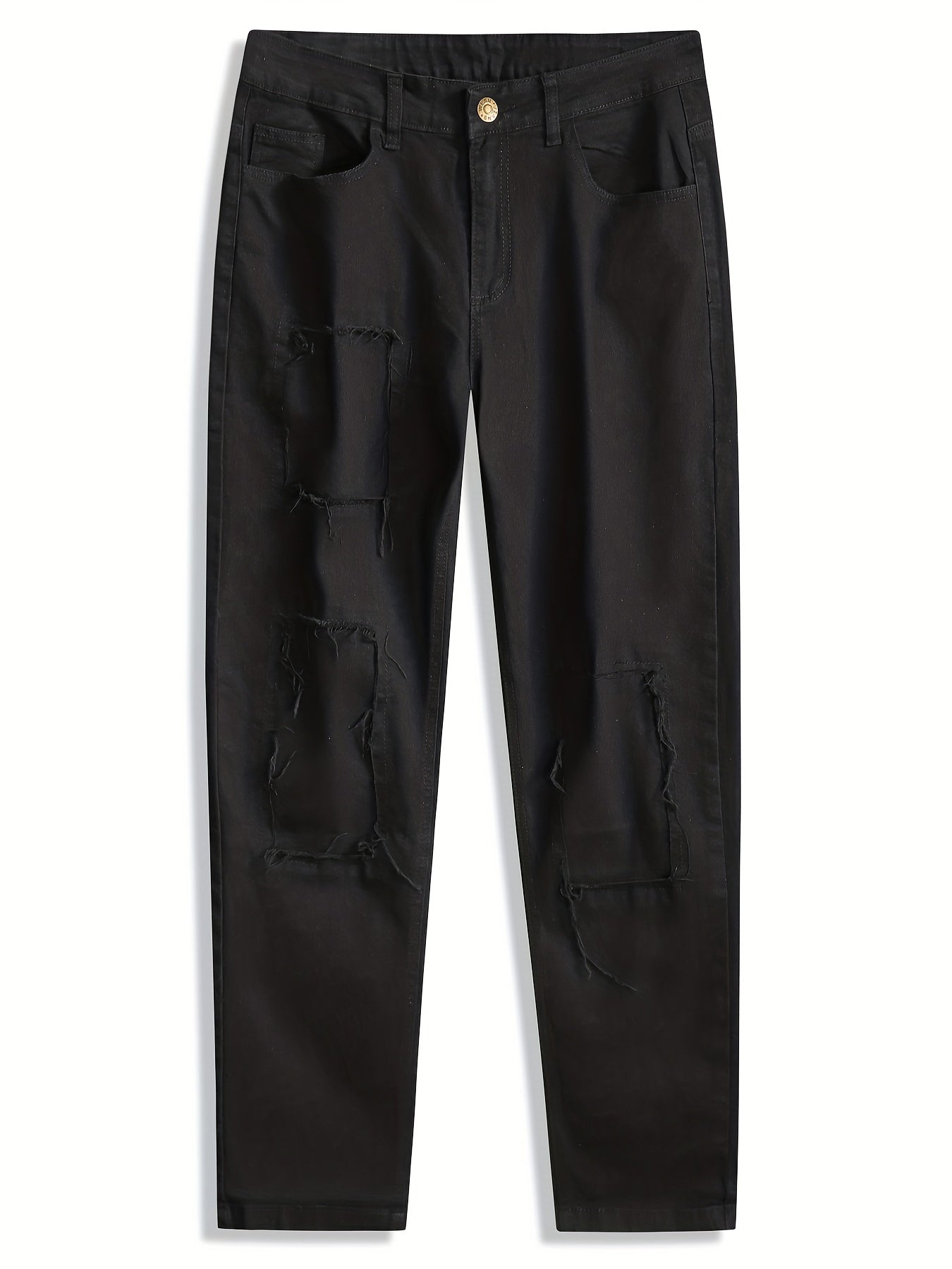 Men's Casual Street Style Stretch Jeans With Pockets