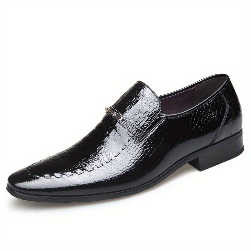 Men's Almond Toe Textured Loafer Shoes Spring/Summer