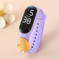 Cartoon Moon Star LED Silicone Watch for Kids