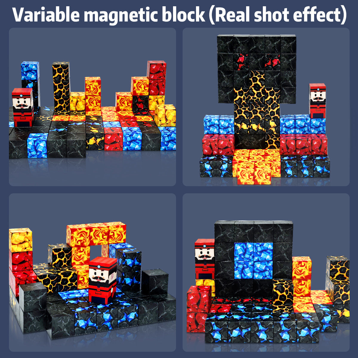 Magnetic Building Blocks Miner for Kids Toys STME Puzzle Imagination Toy