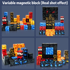 Magnetic Building Blocks Miner for Kids Toys STME Puzzle Imagination Toy