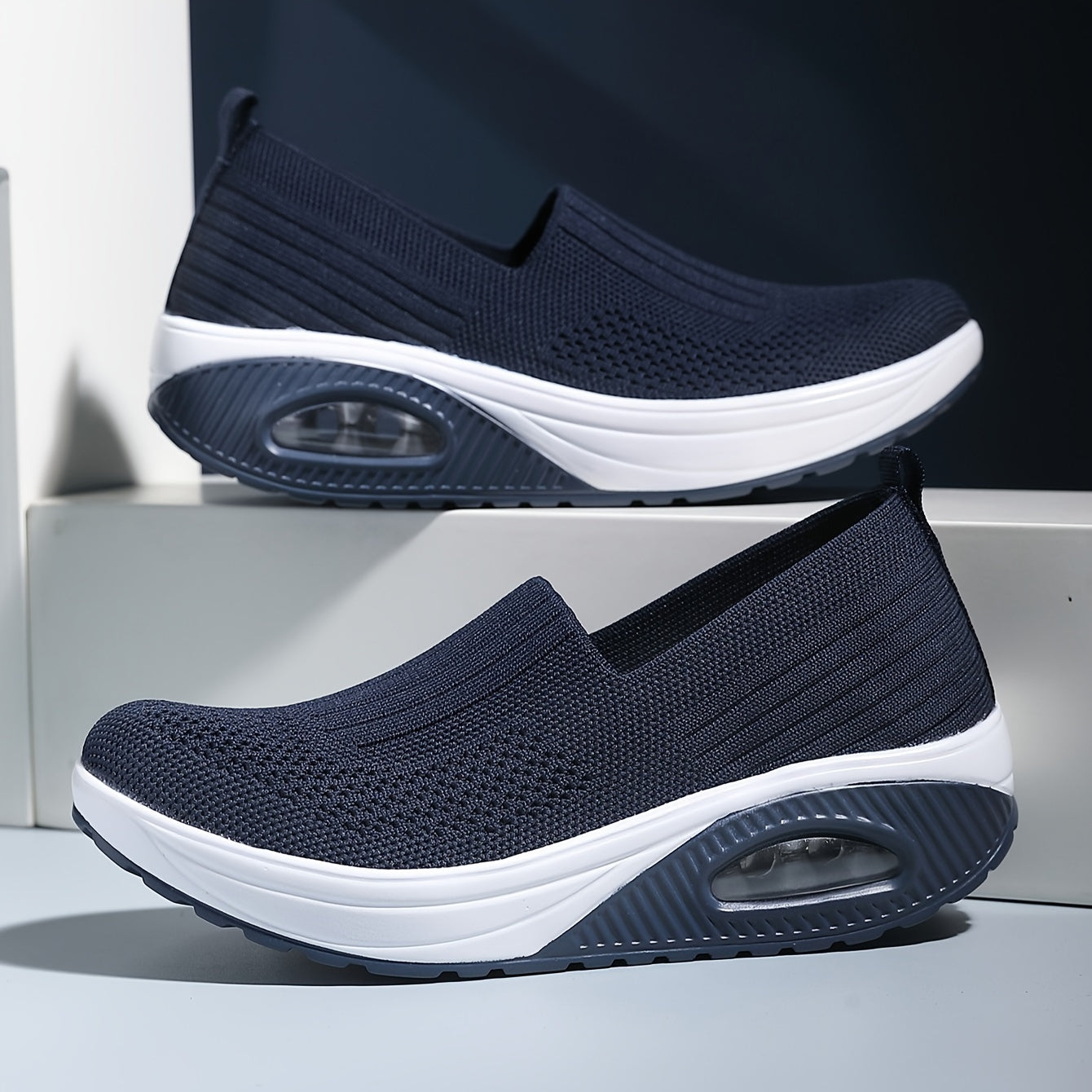 Women's Air Cushioned Walking Shoes Breathable Comfortable Outdoor Sneakers