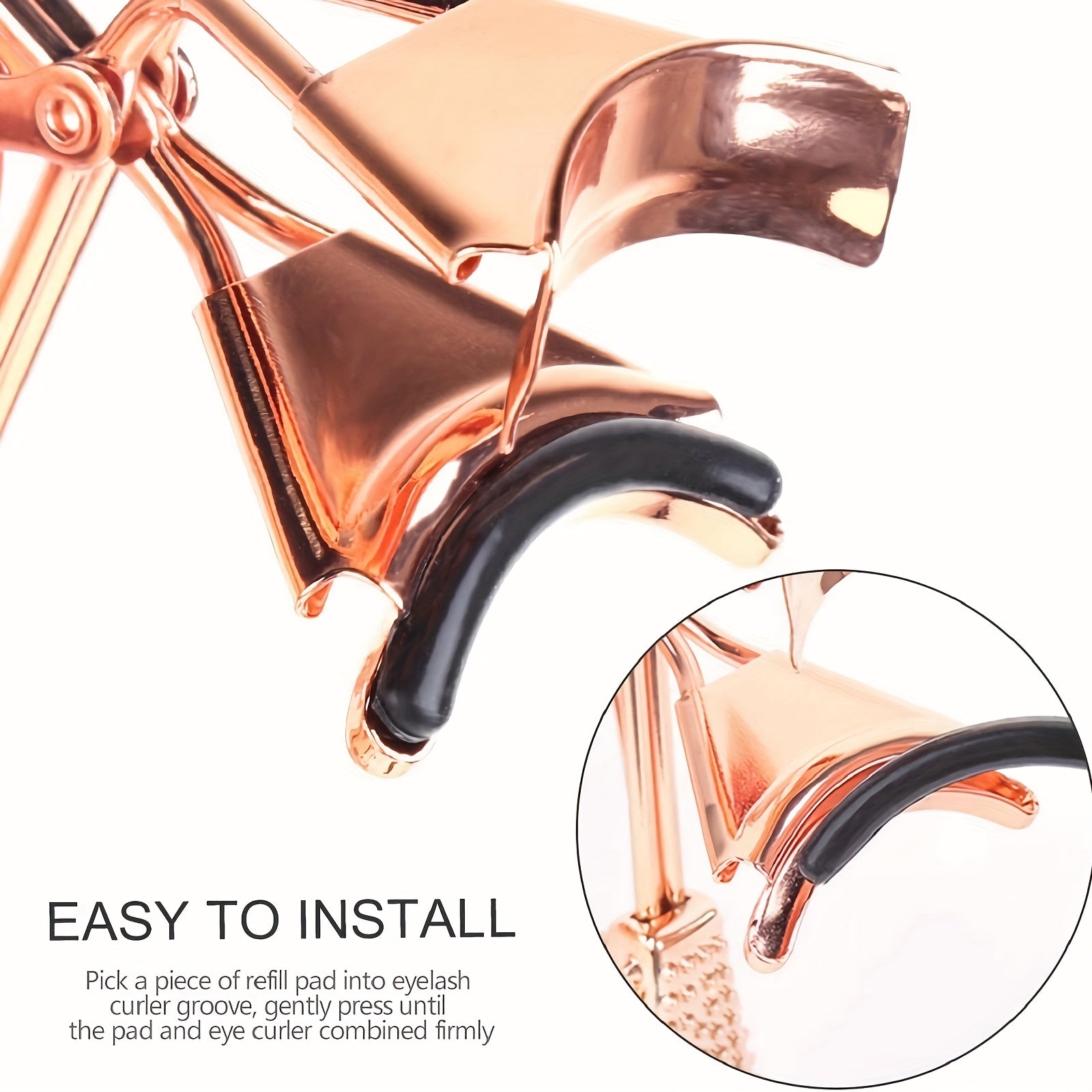 90 Pack Eyelash Curler Replacement Pads Silicone Rubber Universal