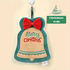 Christmas Pattern Hanging Towel Coral Fleece Quick-drying Soft Towel