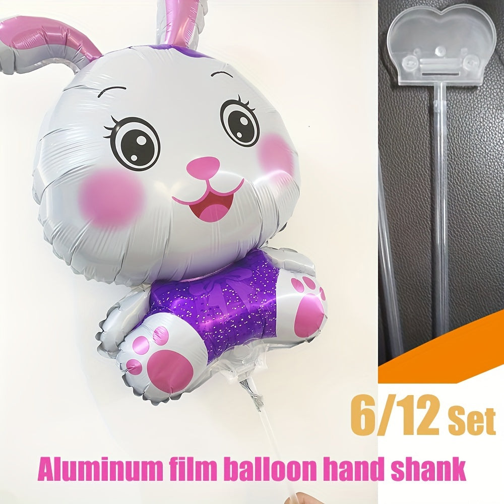 Aluminum Film Balloon Handle Set for DIY 30-48cm Cartoon Balloon