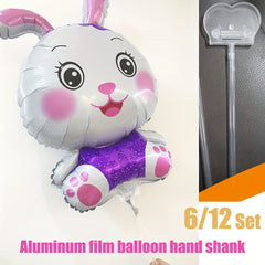Aluminum Film Balloon Handle Set for DIY 30-48cm Cartoon Balloon