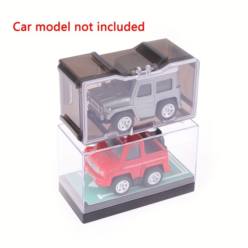 1pc Toy High With Fasteners For 1 64 Diecast Model Car Display Storage Box