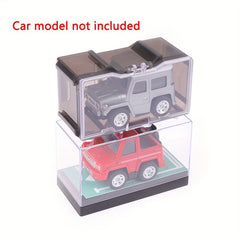 1pc Toy High With Fasteners For 1 64 Diecast Model Car Display Storage Box