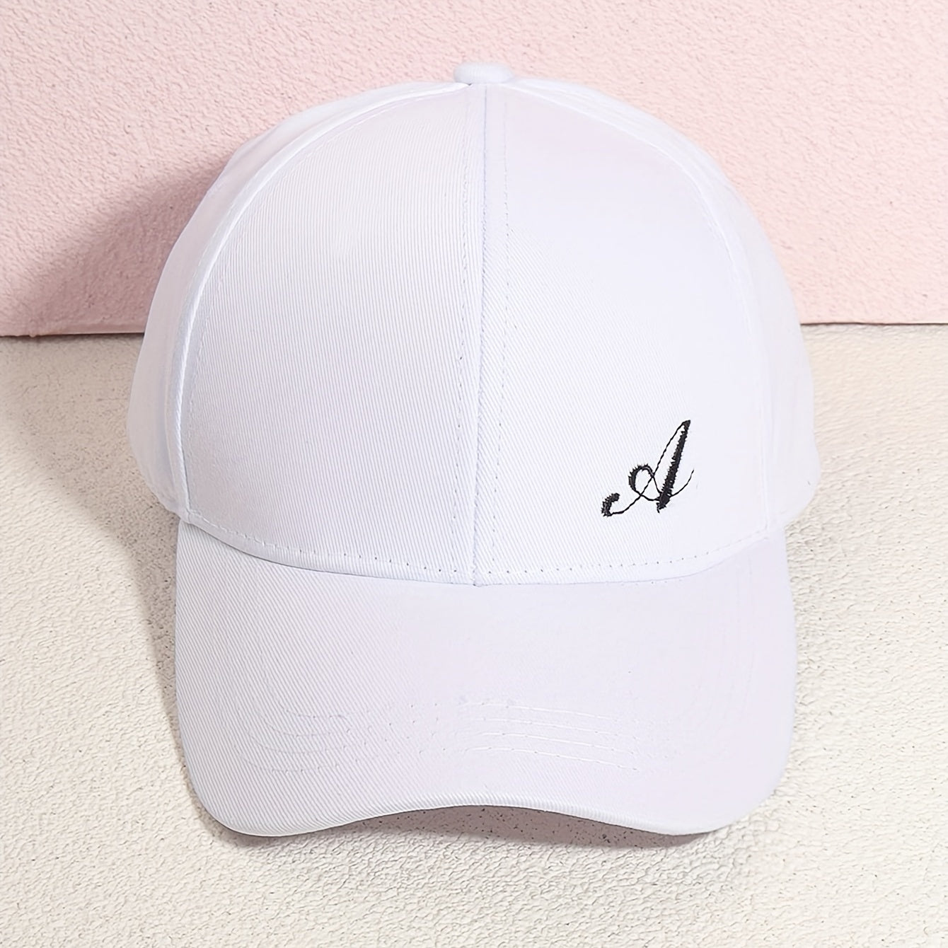 Embroidery Baseball Cap Unisex Solid Casual Sun Hat Adjustable Couple Dad Hats
