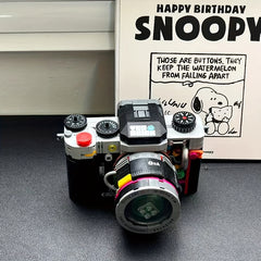 Vintage Camera Building Blocks & Retro Photography Set