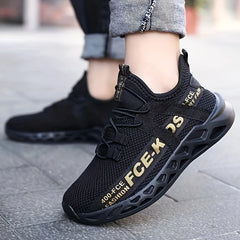 Boys Lightweight Breathable Woven Running Shoes