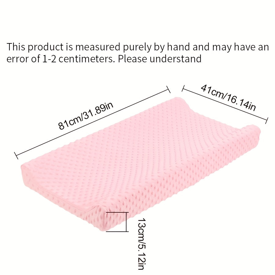 Plush Diaper Changing Pad Cover Soft Polyester Non Slip for Cribs & Play Mats