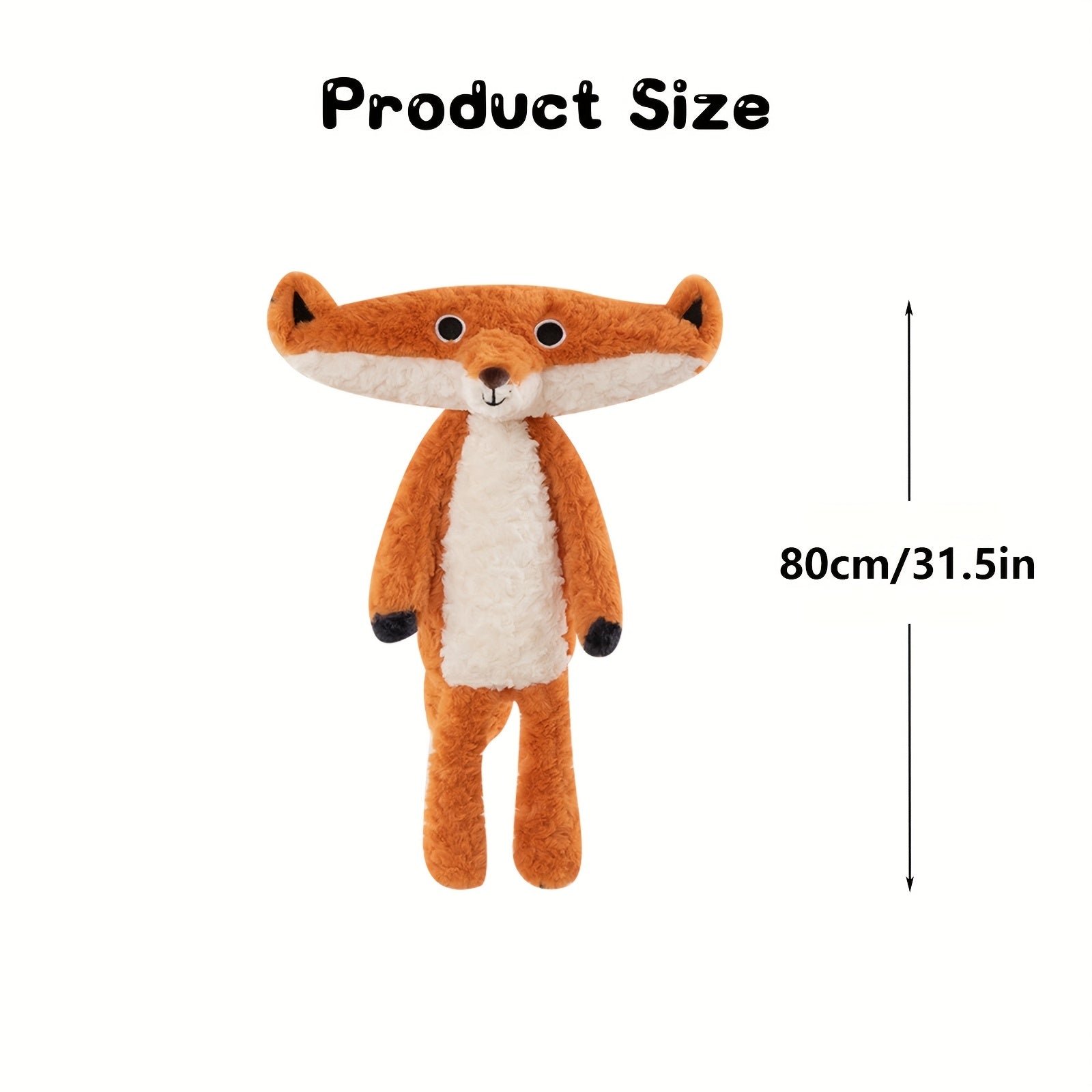 Large Lovely Fox Plush Doll Soft Plush Toys Stuffed Animal Funny Fox Doll