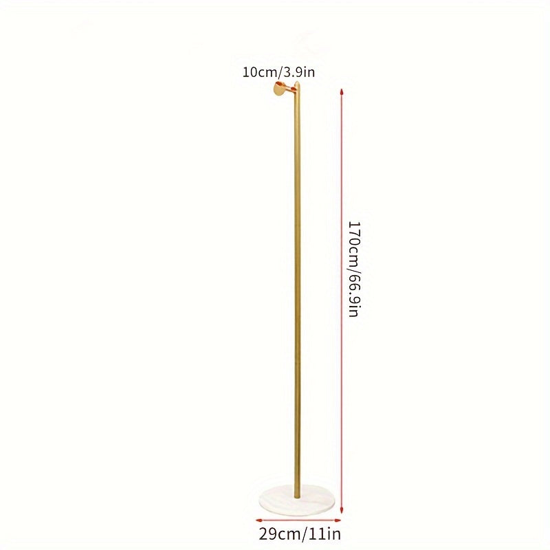 Floor Standing Single Rod Clothes Hanger Modern Coat Rack