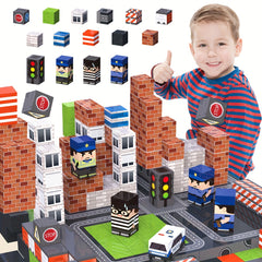 Magnetic Blocks Puzzle Learning Blocks Children's Magnetic Cube Set