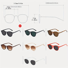 Round Sunglasses Pilot Retro Unisex UV400 Sun Shades Glasses