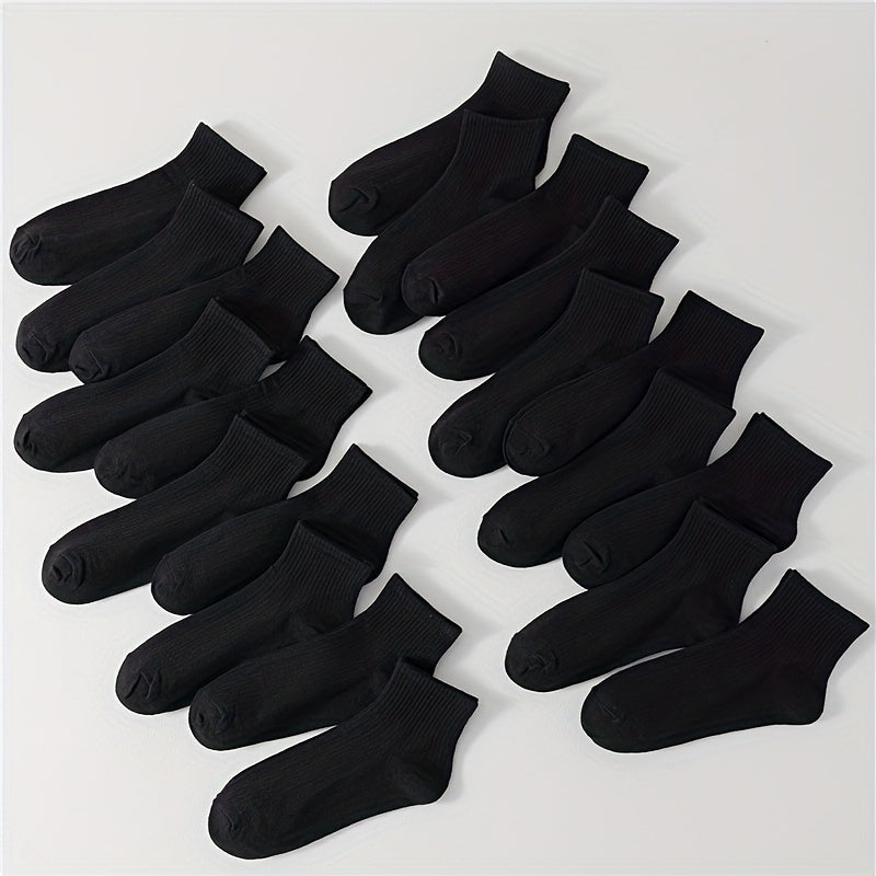 20 Pairs Women's Short Socks Comfy & Breathable All match Stockings
