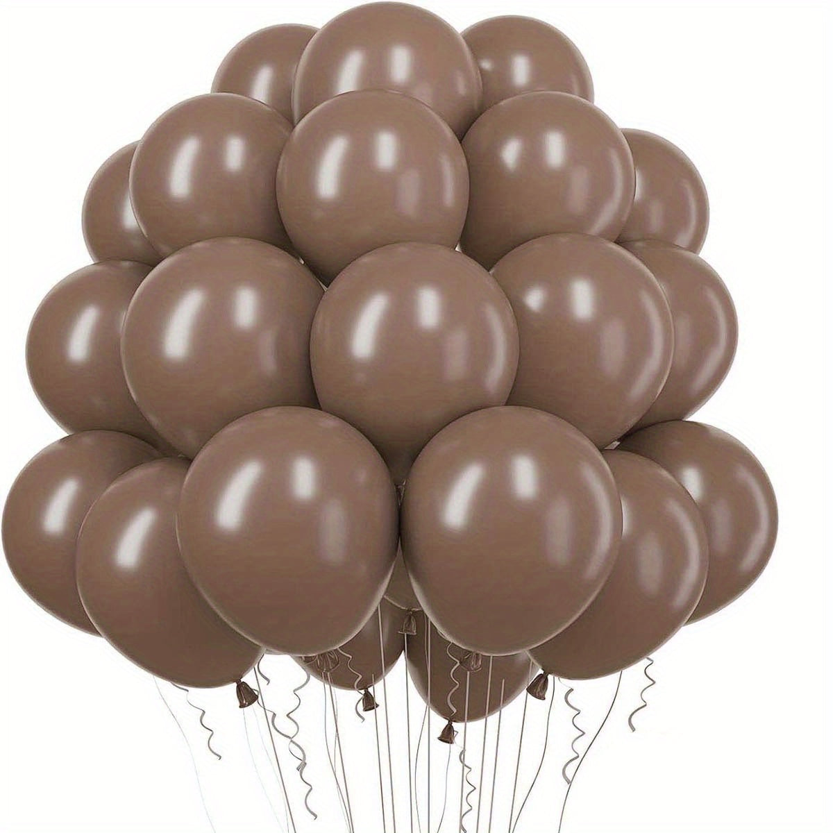 40pcs 25.4cm Brown Coffee Latex Party Balloons Helium Purple Party Decor