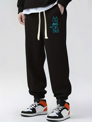 Rabbit Hero Drawstring Sweatpants Loose Fit Casual Joggers For Men