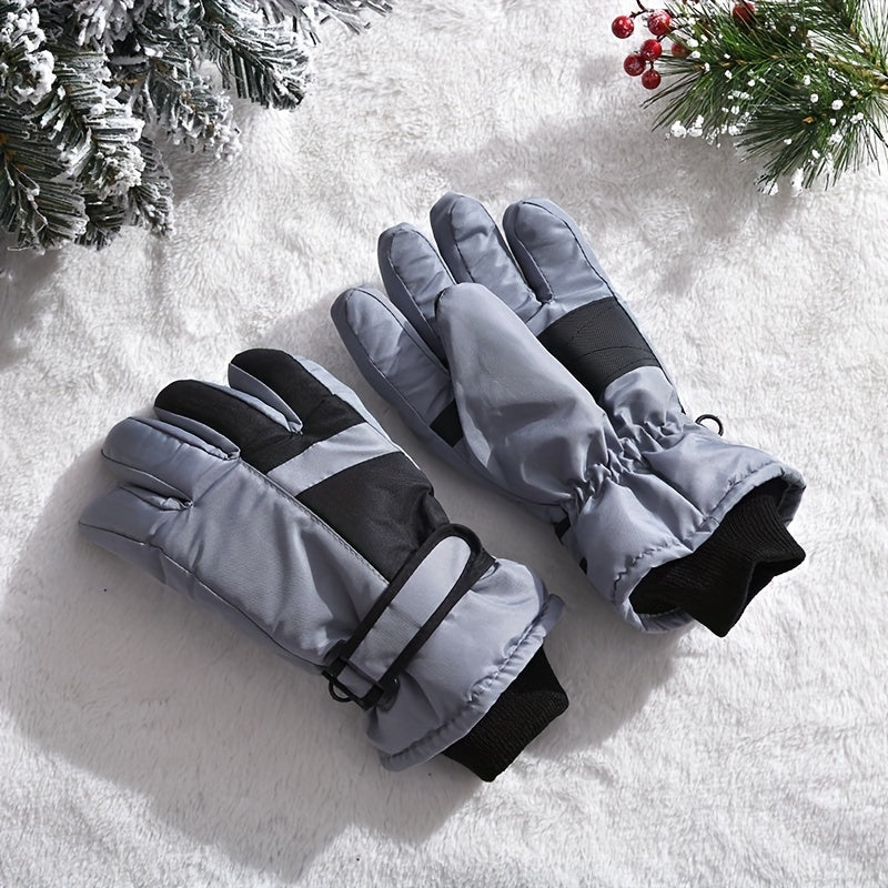 Winter Ski Gloves Warm Windproof Outdoor Sports Gloves Waterproof