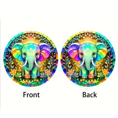 3D Elephant Stained Glass Ornament - Home Decor Gift