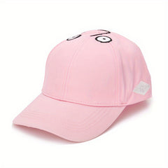 Cartoon Embroidery Pink Baseball Cap Funny Dad Hats for Women