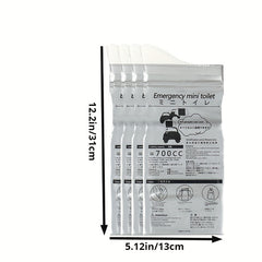 4pcs Emergency Disposable Urinal Bag 700ML Portable Camping Pee Bag