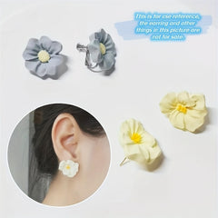 Daisy Silicone Mold for Polymer Clay Earrings, 1 Pc