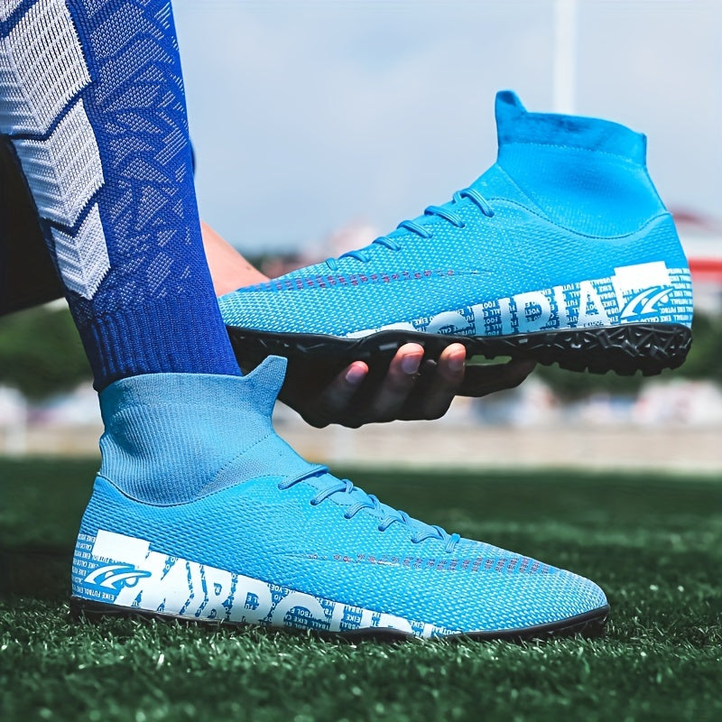 High Top Turf Football Boots Anti-Skid Outdoor Soccer Cleats