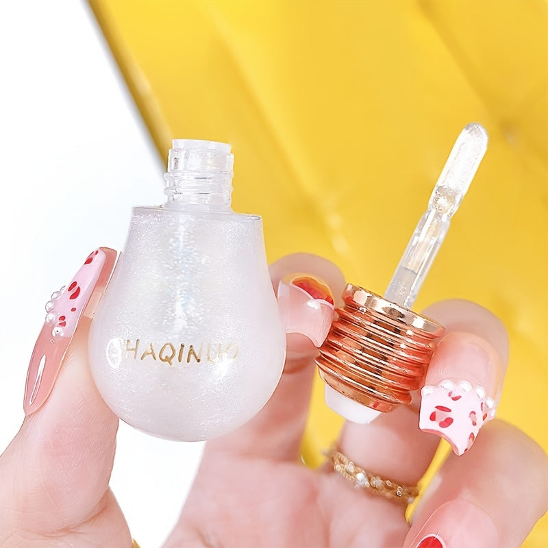 Colorful Lip Gloss Dewy Finish Sparkle Light Hydrating Plumping Lip Balm