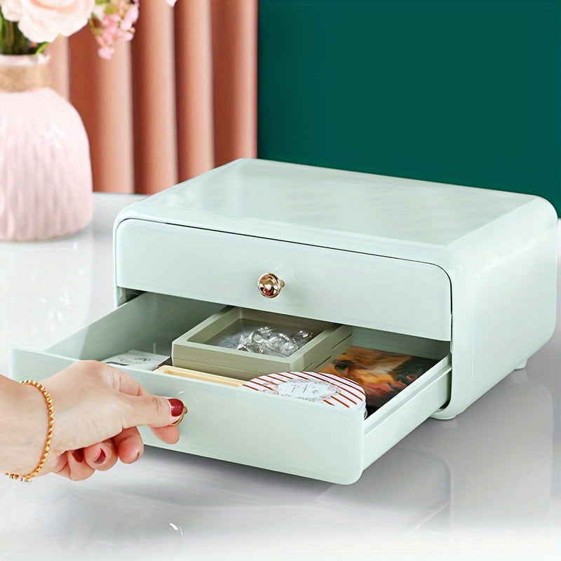 Makeup Drawer Storage Box With Lid Plastic Skincare Storage Box