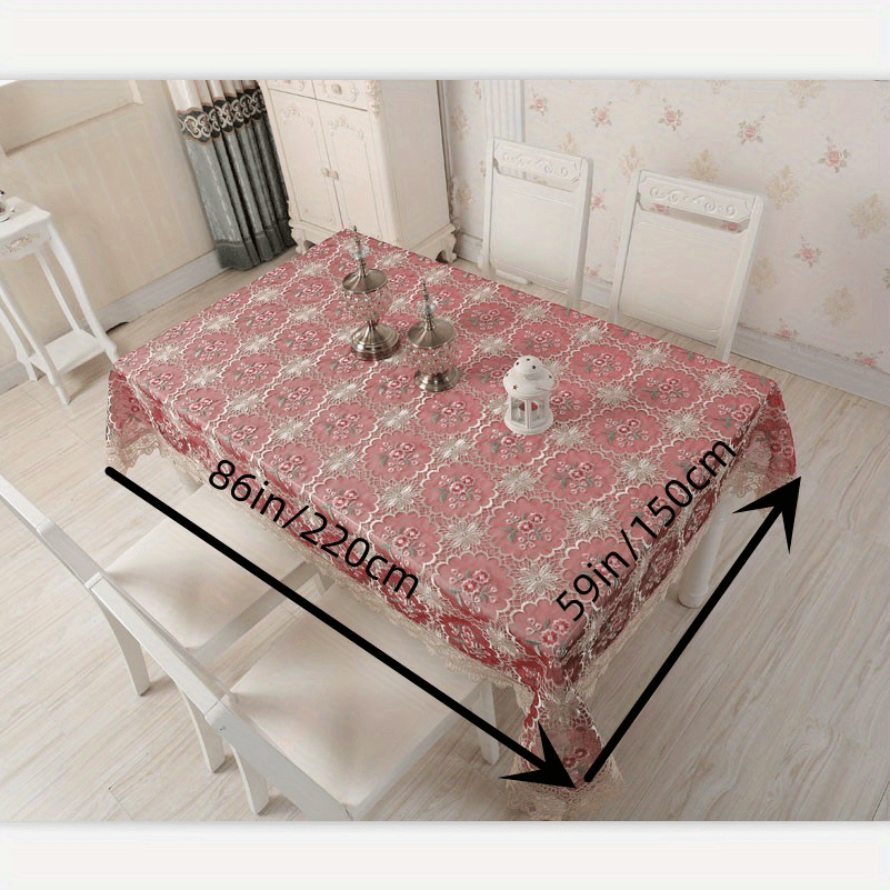 Floral Lace Embroidery Tablecloth - Thanksgiving Gift For Mom