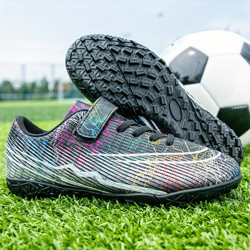 Adult Turf Football Boots Hook Loop Professional TF Soccer Cleats