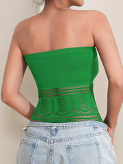 Argyle Tube Top Slim Strapless Lingerie