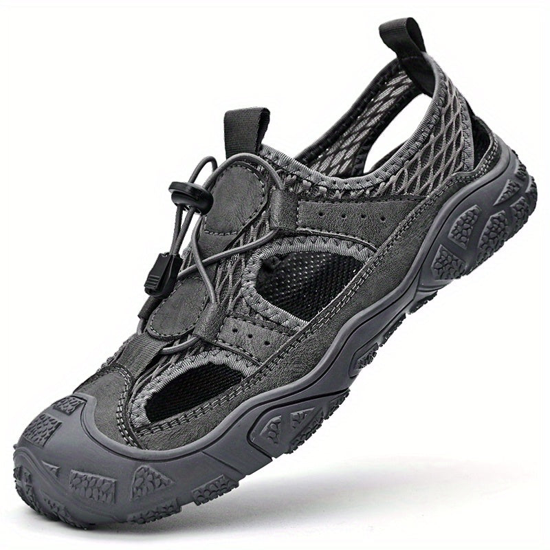 Men's Outdoor Hiking Sandals with Adjustable Shoelaces