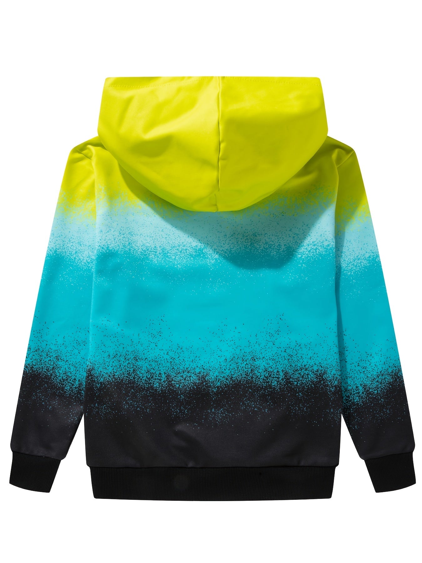 Girls Gradient Hoodie Long Sleeve Pullover Sweatshirt Top Kids Clothes