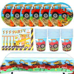 Engineering Truck Party Decoration Set
