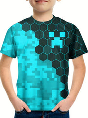 Kids Geo Graphic Street Wear T-shirt - Boys and Girls