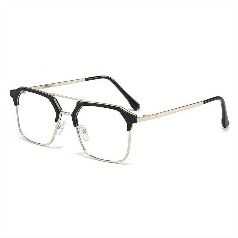 Men's Classic Double Beam Business Glasses