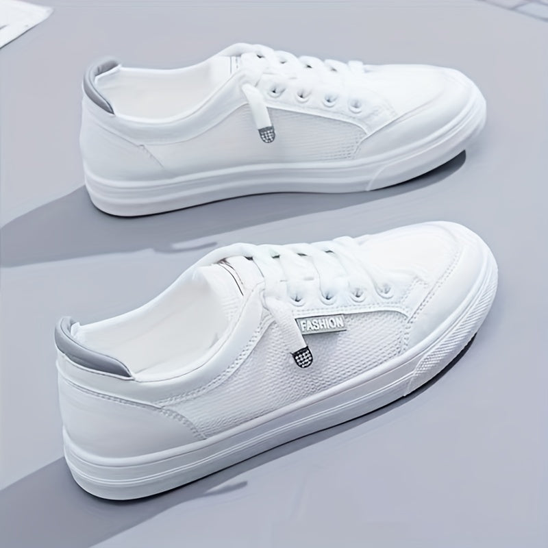 Women's Slip On Flat Sneakers Low Round Toe Mesh Breathable Shoes