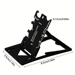 Multifunctional Folding Phone Bracket with Card Bottle Opener
